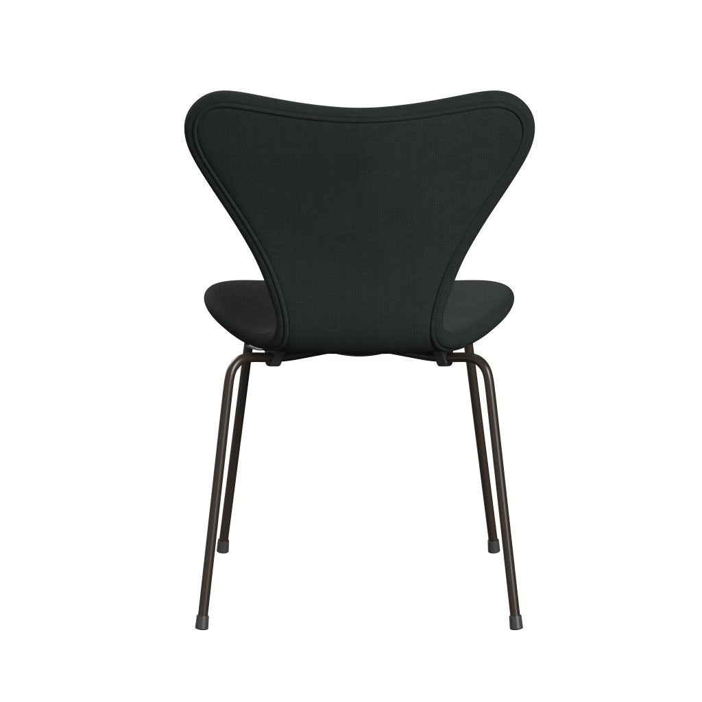 Fritz Hansen 3107 Chair Full Upholstery, Brown Bronze/Steelcut Charcoal