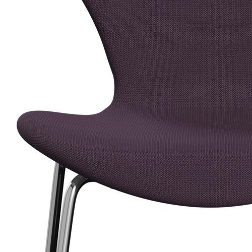 Fritz Hansen 3107 Full Tapicerka, Chrome/Capture Violet Dark