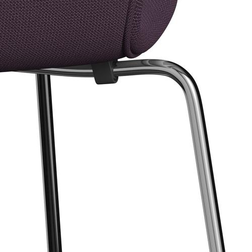 Fritz Hansen 3107 Full Tapicerka, Chrome/Capture Violet Dark