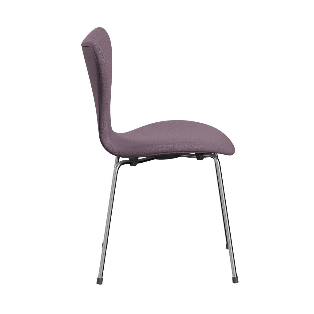 Fritz Hansen 3107 Full Tapicerka, Chrome/Capture Violet/Brown