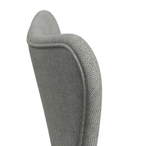 Fritz Hansen 3107 Chair Full Upholstery, Nine Grey/Hallingdal White/Grey