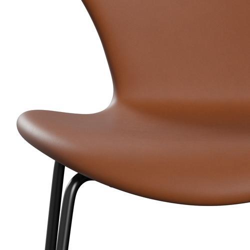 Fritz Hansen 3107 Chair Full Upholstery, Black/Essential Walnut