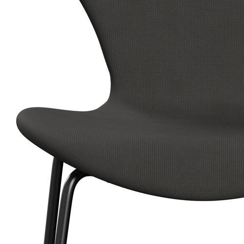 Fritz Hansen 3107 Full Tapicerka, czarny/sławny brąz (F61060)