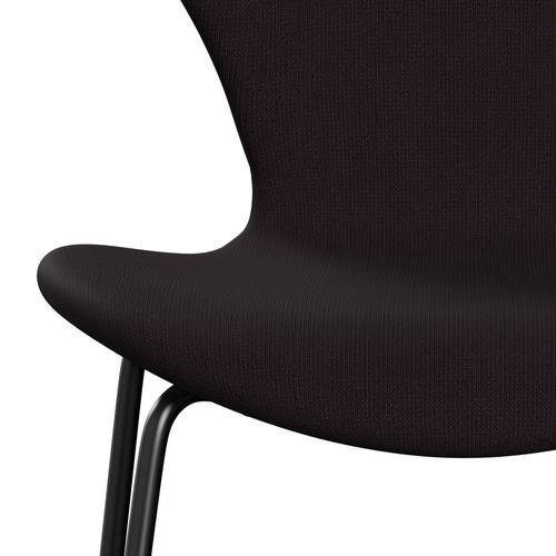 Fritz Hansen 3107 Full Tapicerka, czarny/sławny brąz (F61108)