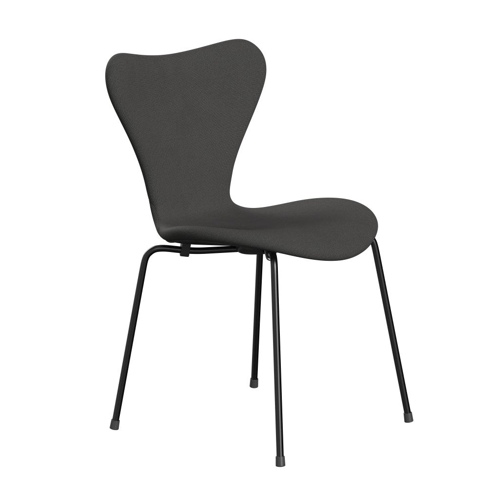 Fritz Hansen 3107 Chair Full Upholstery, Black/Fame Dark Grey