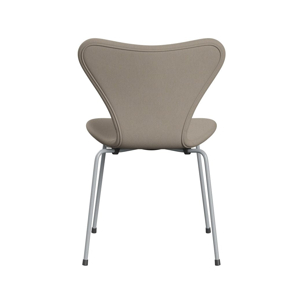 Fritz Hansen 3107 Chair Full Upholstery, Silver Grey/Comfort White Grey