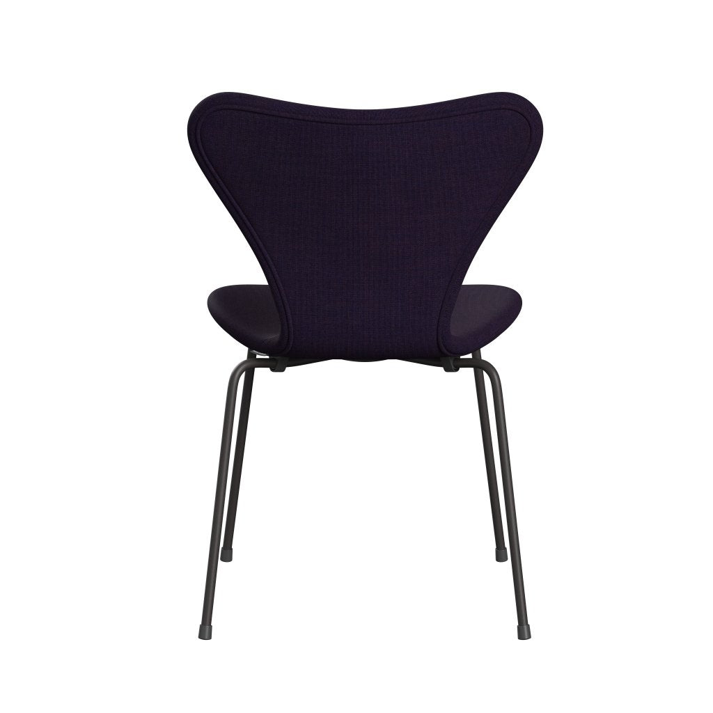 Fritz Hansen 3107 Chair Full Upholstery, Warm Graphite/Canvas Navy Blue