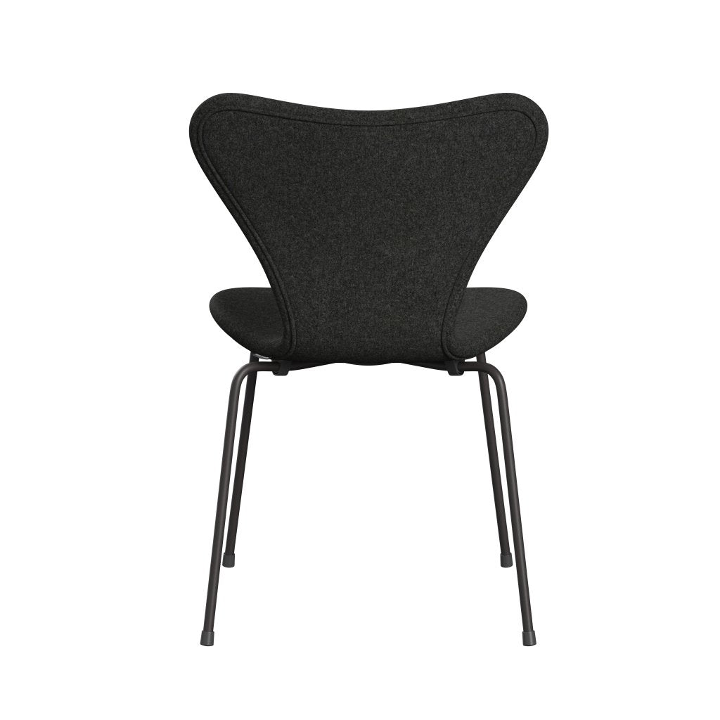 Fritz Hansen 3107 Krzesło Pełna tapicerka, ciepły grafit/Divina Melange Grey