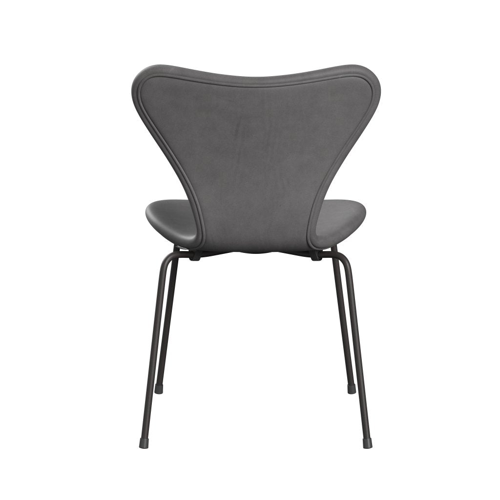 Fritz Hansen 3107 Krzesło pełna tapicerka, ciepły grafit/beton objęta