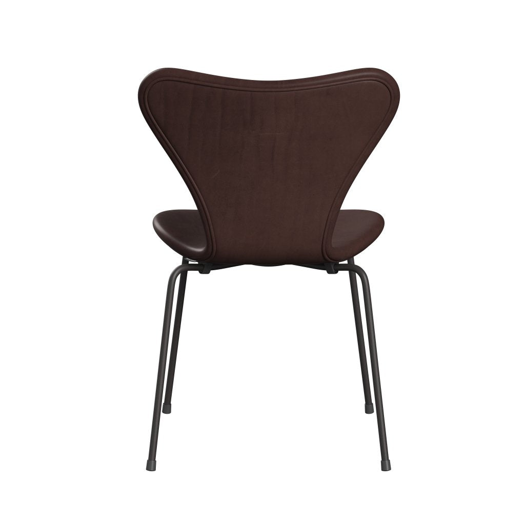 Fritz Hansen 3107 Chair Full Upholstery, Warm Graphite/Embrace Chocolate