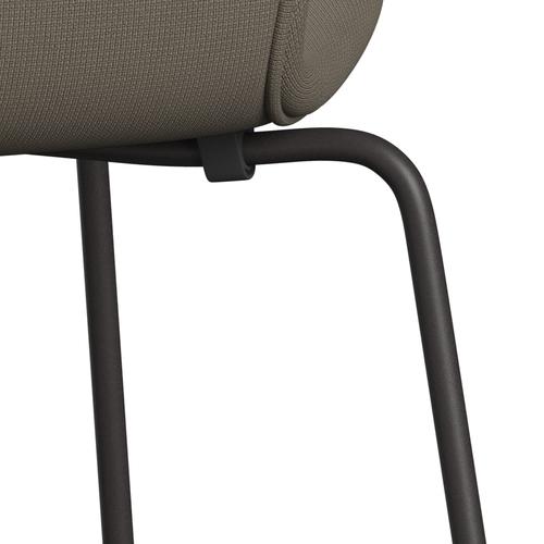 Fritz Hansen 3107 Chair Full Upholstery, Warm Graphite/Fame Beige (F61003)