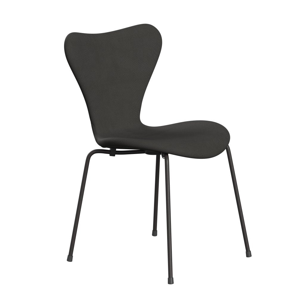 Fritz Hansen 3107 Krzesło pełna tapicerka, ciepły grafit/sława brąz (F61060)