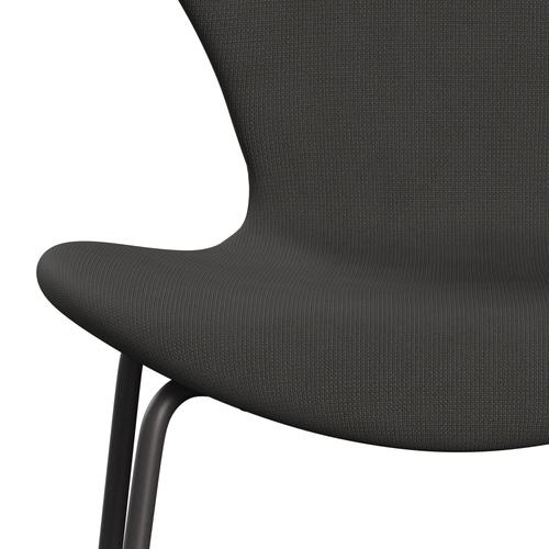 Fritz Hansen 3107 Krzesło pełna tapicerka, ciepły grafit/sława brąz (F61060)