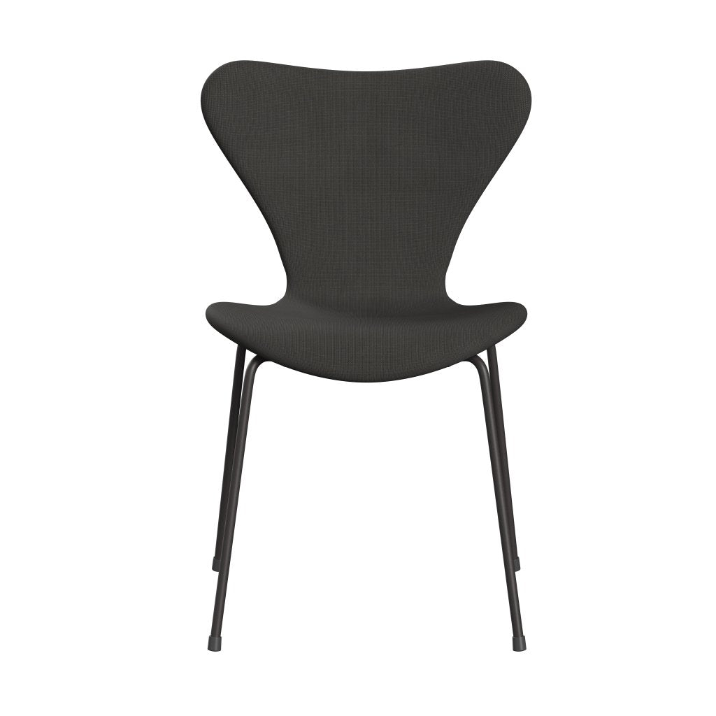 Fritz Hansen 3107 Krzesło pełna tapicerka, ciepły grafit/sława brąz (F61060)