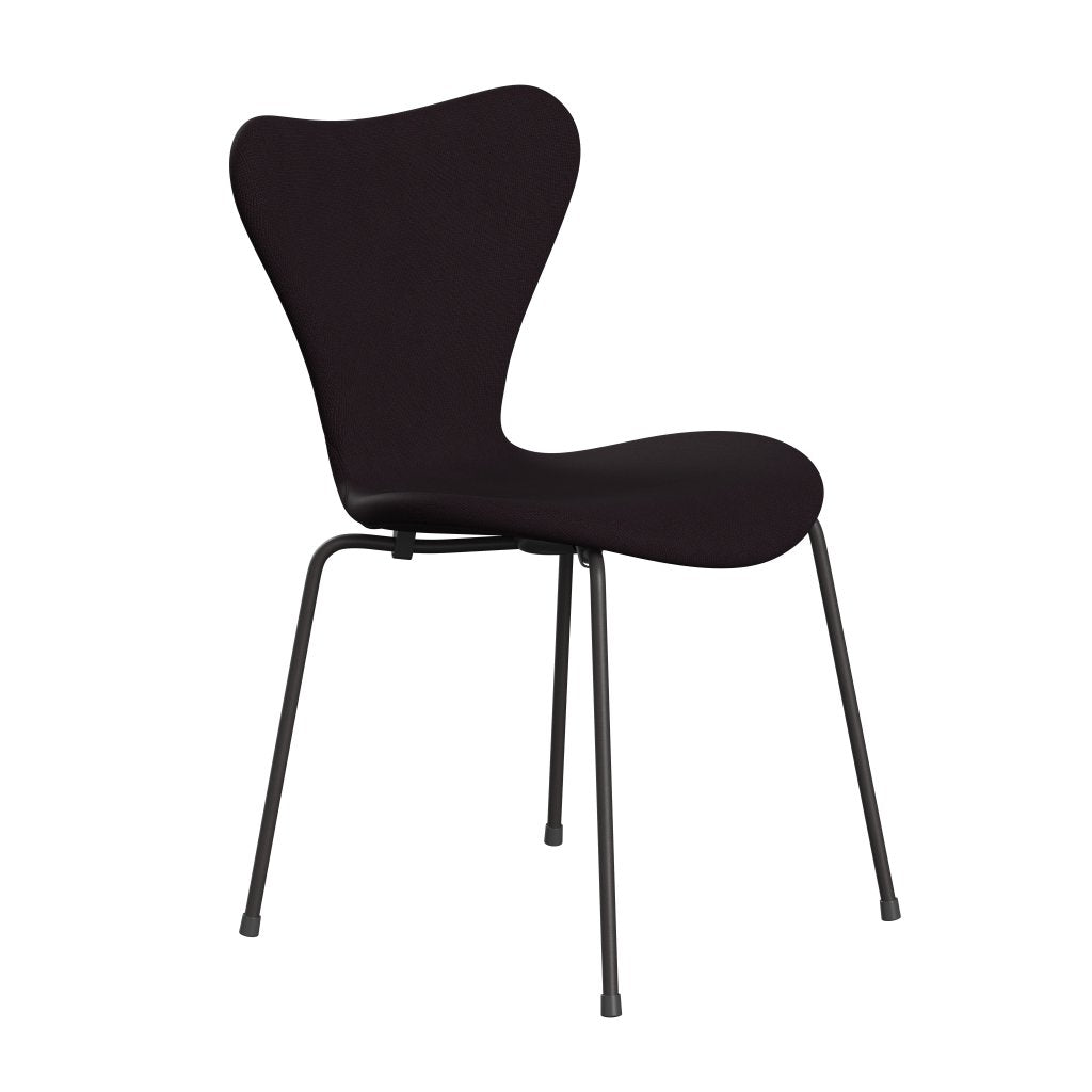 Fritz Hansen 3107 Krzesło pełna tapicerka, ciepły grafit/sława brąz (F61108)