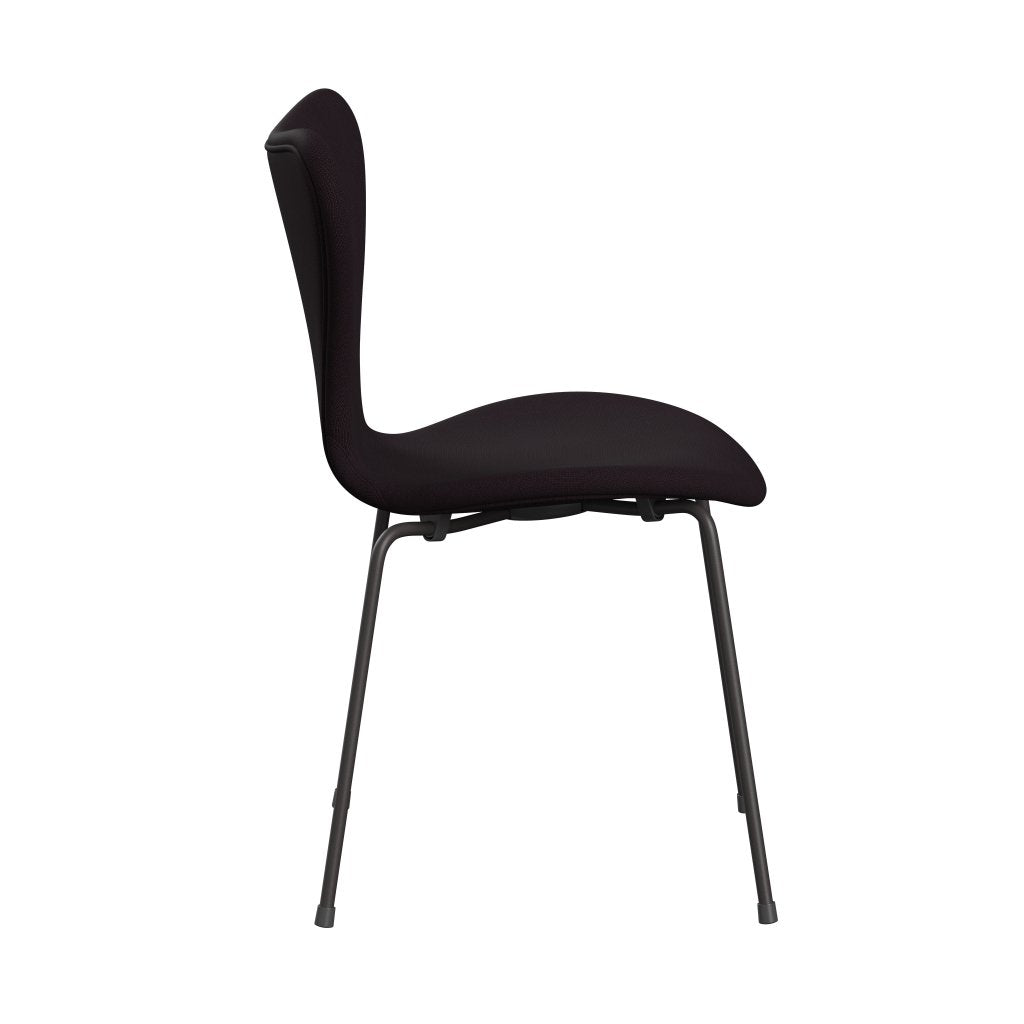 Fritz Hansen 3107 Krzesło pełna tapicerka, ciepły grafit/sława brąz (F61108)