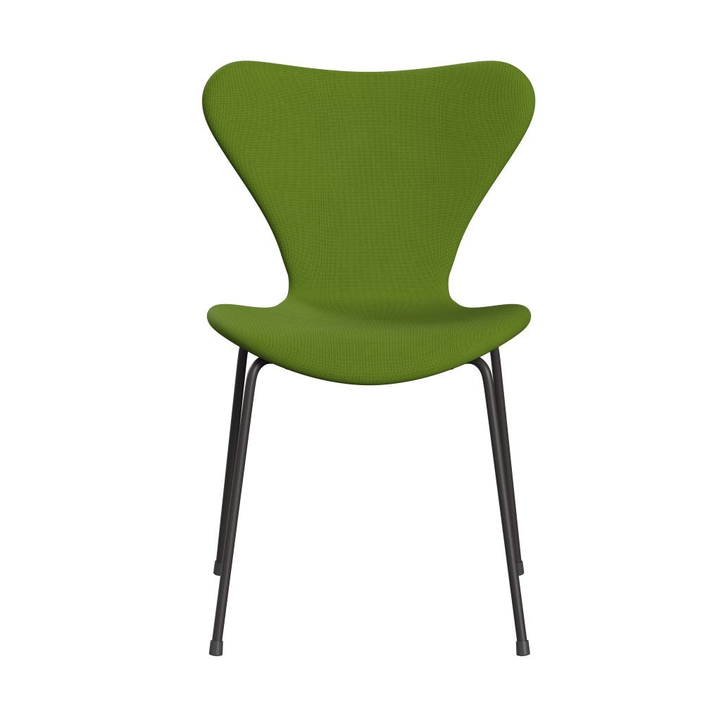 Fritz Hansen 3107 Chair Full Upholstery, Warm Graphite/Fame Green