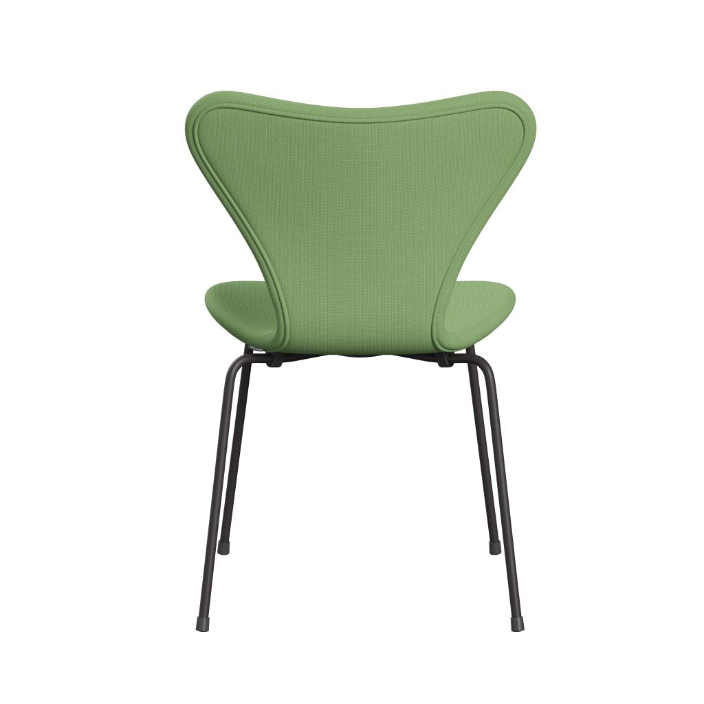 Fritz Hansen 3107 Chair Full Upholstery, Warm Graphite/Fame Light Green