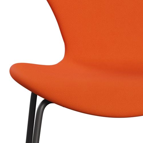 Fritz Hansen 3107 Chair Full Upholstery, Warm Graphite/Fame Orange (F63016)