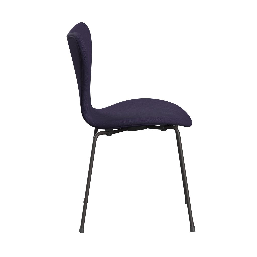 Fritz Hansen 3107 Chair Full Upholstery, Warm Graphite/Fame Violet Dark