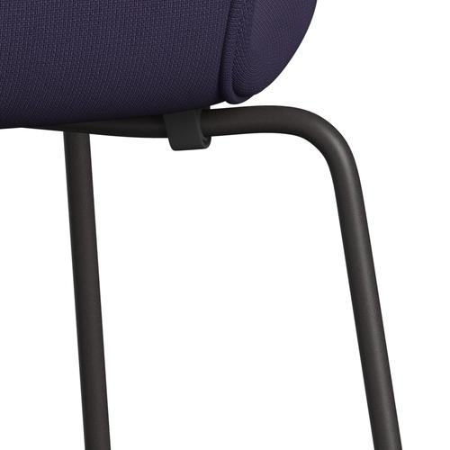 Fritz Hansen 3107 Chair Full Upholstery, Warm Graphite/Fame Violet Dark