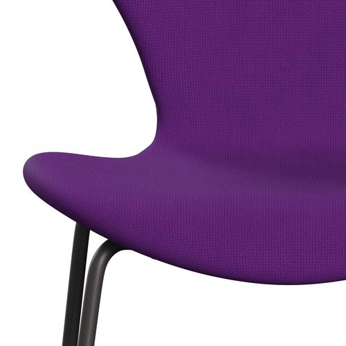 Fritz Hansen 3107 Chair Full Upholstery, Warm Graphite/Fame Violet