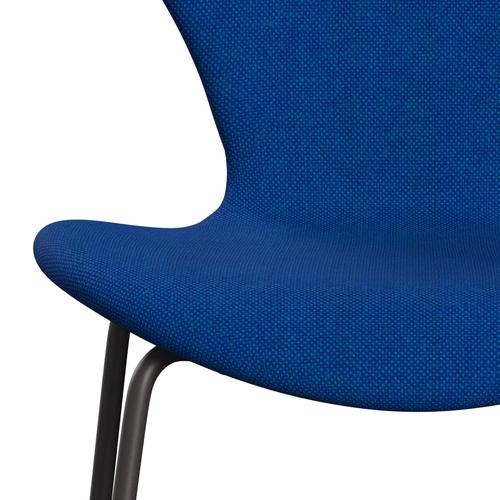 Fritz Hansen 3107 Chair Full Upholstery, Warm Graphite/Hallingdal Blue/Light Turquoise