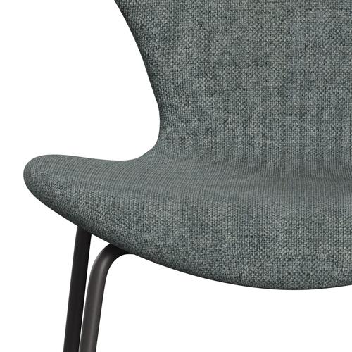 Fritz Hansen 3107 Krzesło pełna tapicerka, ciepły grafit/hallingdal grey