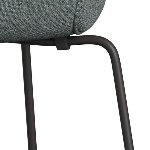 Fritz Hansen 3107 Krzesło pełna tapicerka, ciepły grafit/hallingdal grey