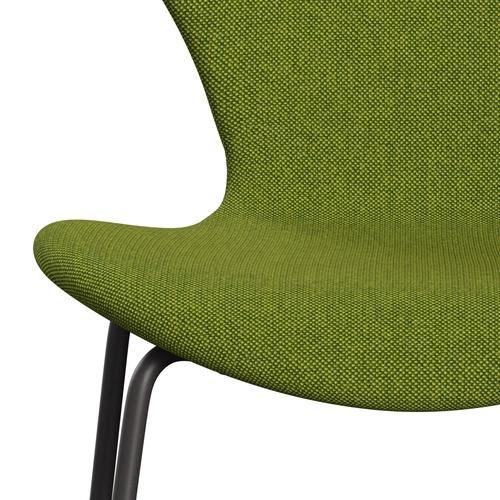 Fritz Hansen 3107 Krzesło Pełna tapicerka, ciepły grafit/Hallingdal Green