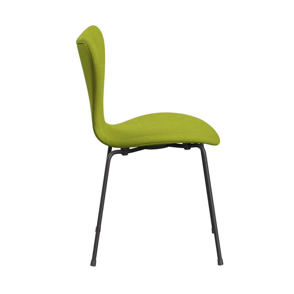 Fritz Hansen 3107 Chair Full Upholstery, Warm Graphite/Hallingdal Lime