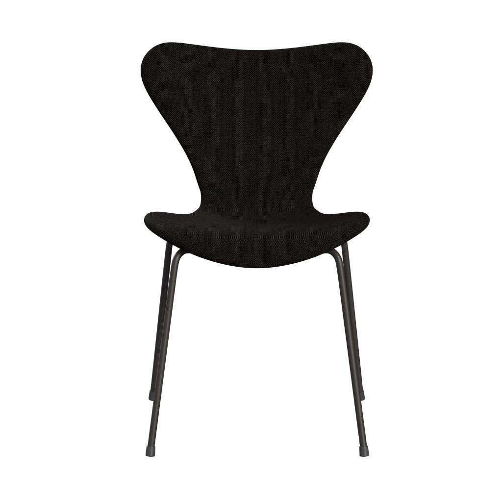 Fritz Hansen 3107 Chair Full Upholstery, Warm Graphite/Hallingdal Black/Grey (Hal173)