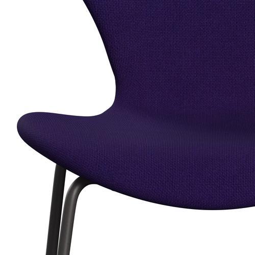 Fritz Hansen 3107 Krzesło pełna tapicerka, ciepły grafit/hallingdal Violet