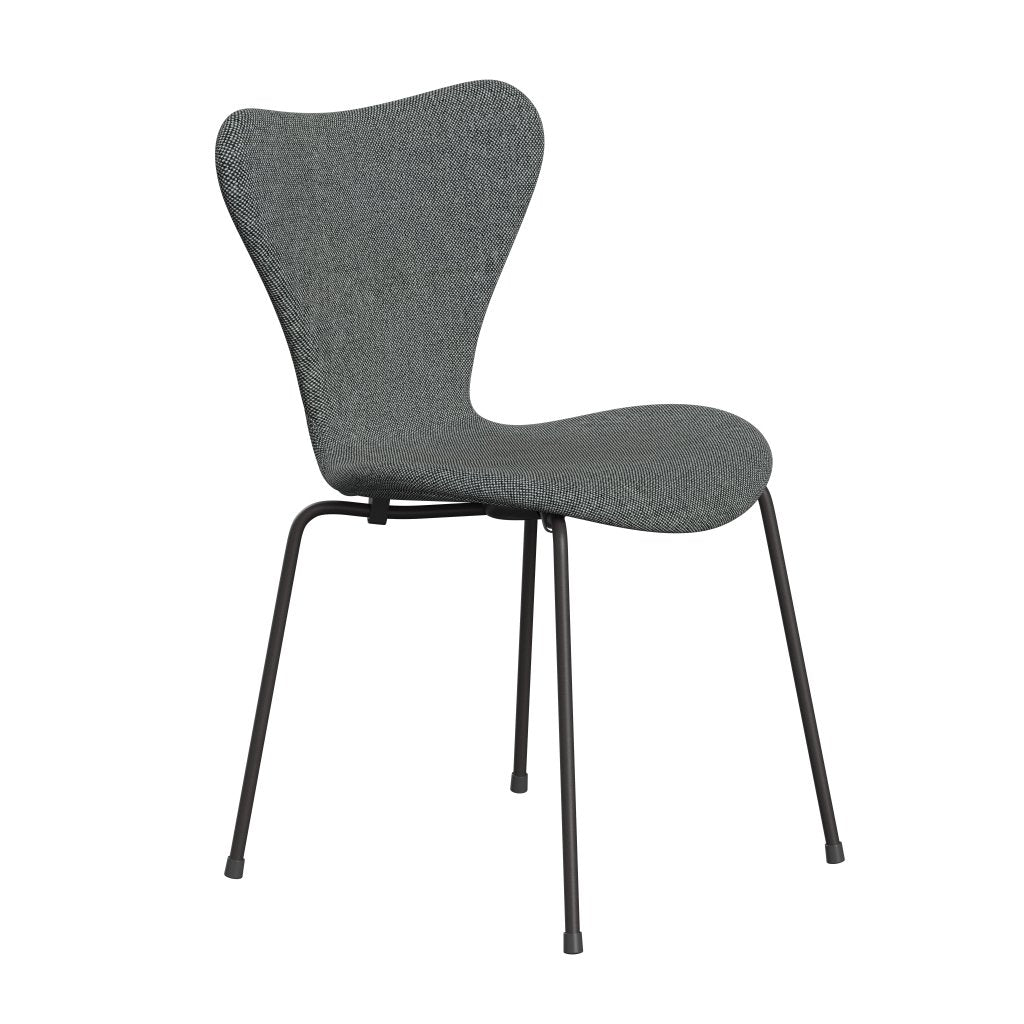 Fritz Hansen 3107 Chair Full Upholstery, Warm Graphite/Hallingdal White/Brown