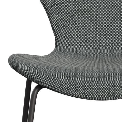 Fritz Hansen 3107 Krzesło pełna tapicerka, ciepły grafit/hallingdal White/Brown