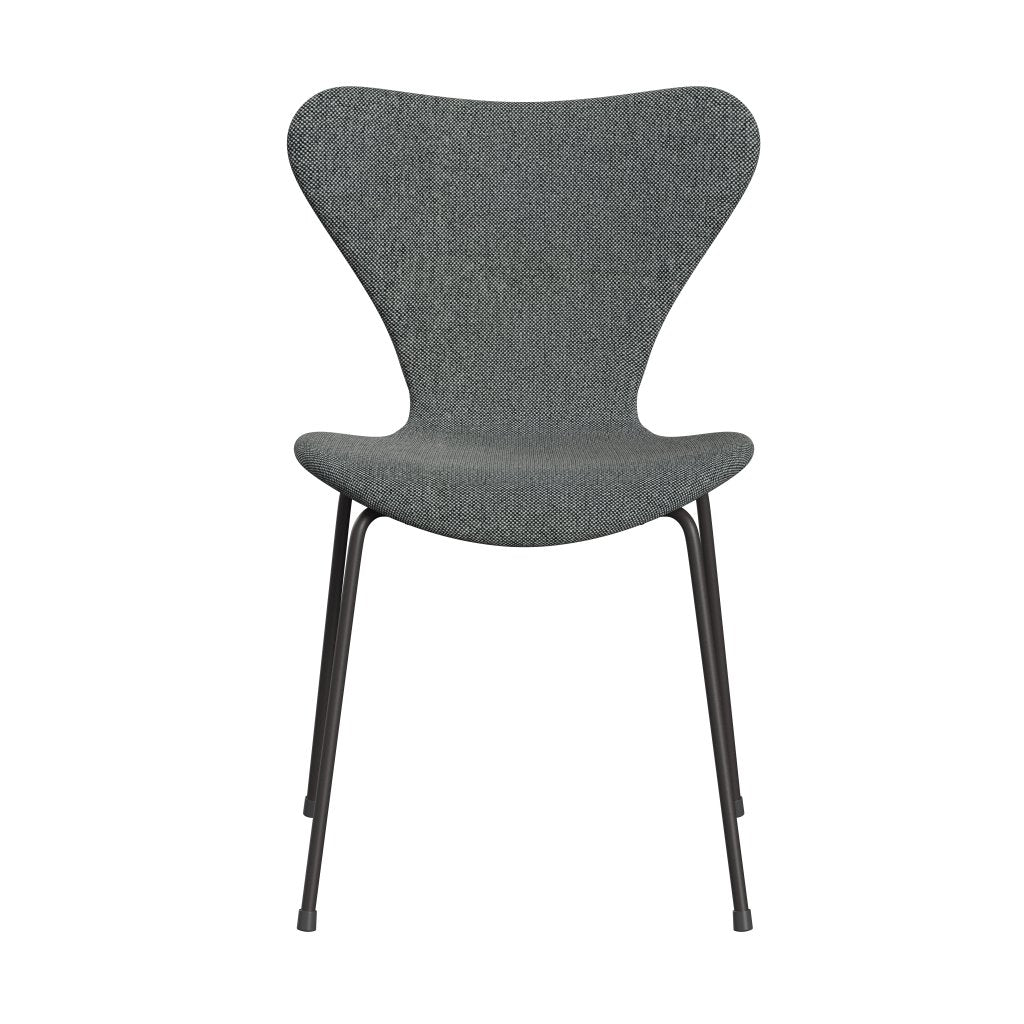 Fritz Hansen 3107 Krzesło pełna tapicerka, ciepły grafit/hallingdal White/Brown