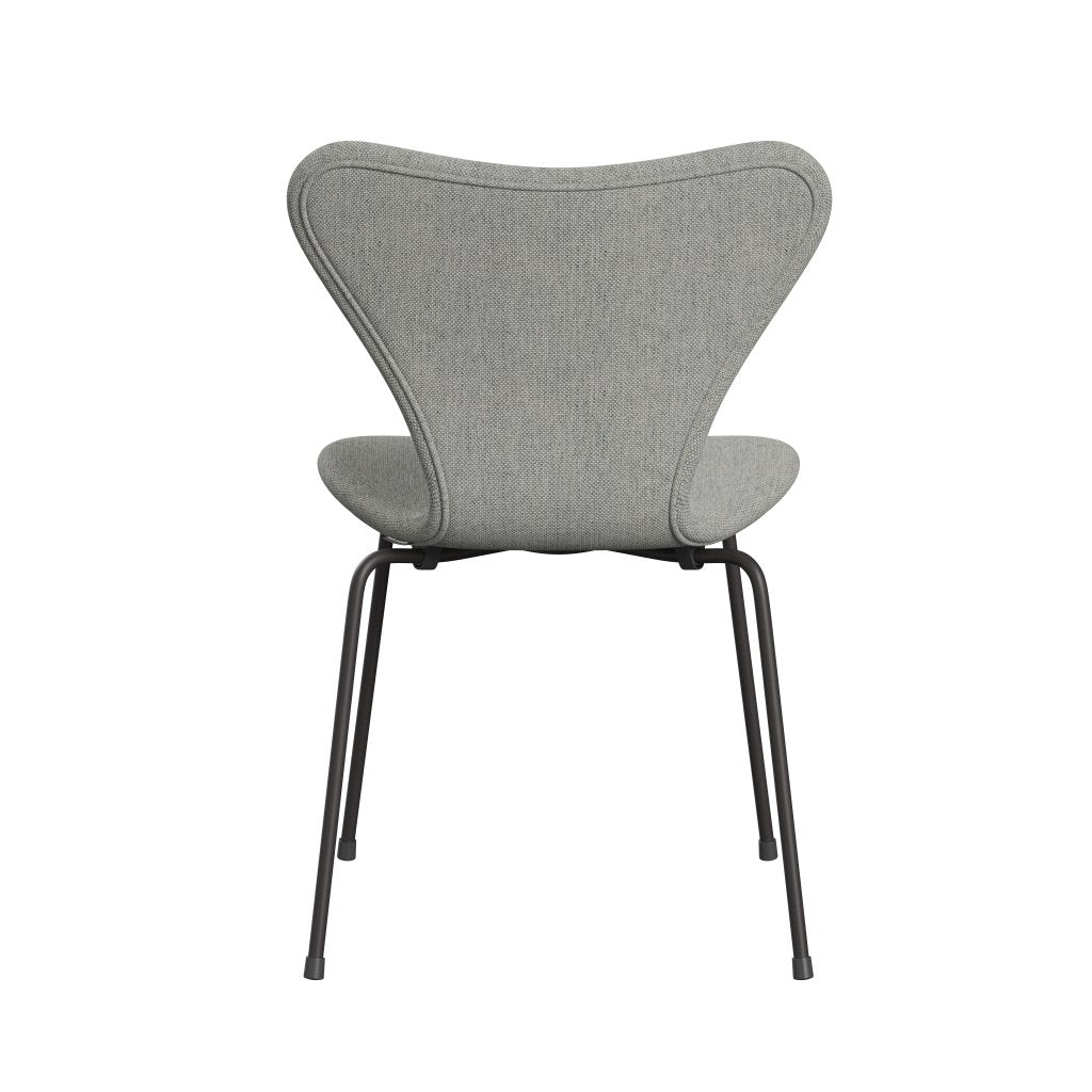 Fritz Hansen 3107 Krzesło pełna tapicerka, ciepły grafit/hallingdal White/Grey