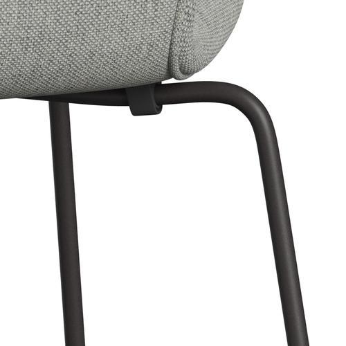 Fritz Hansen 3107 Krzesło pełna tapicerka, ciepły grafit/hallingdal White/Grey