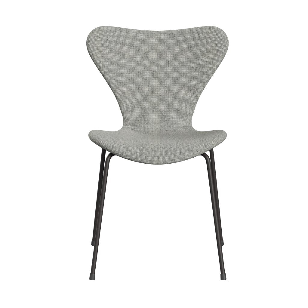 Fritz Hansen 3107 Krzesło pełna tapicerka, ciepły grafit/hallingdal White/Grey