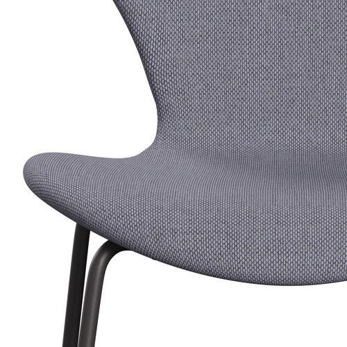 Fritz Hansen 3107 Krzesło pełna tapicerka, ciepły grafit/rel wełna lawenda/naturalne