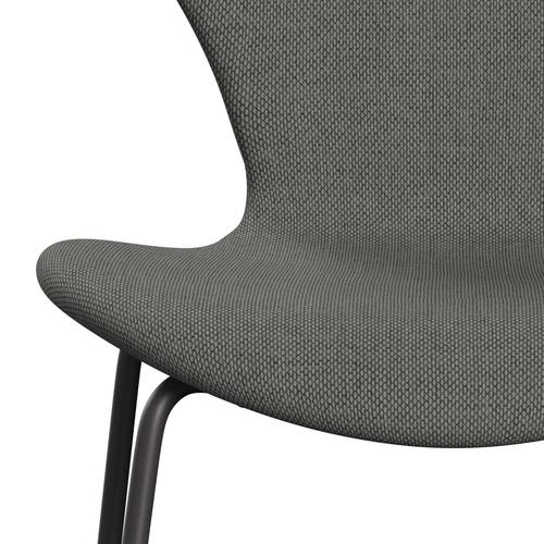 Fritz Hansen 3107 Krzesło pełna tapicerka, ciepły grafit/re wełna taupe/naturalna