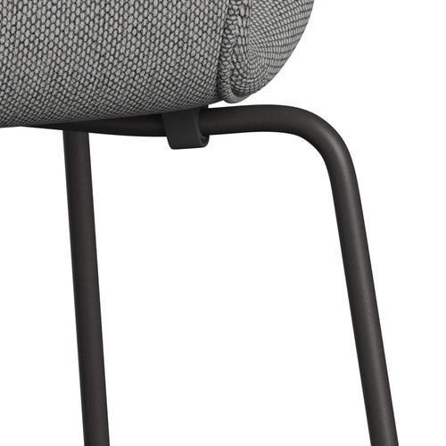 Fritz Hansen 3107 Chair Full Upholstery, Warm Graphite/Re Wool Wool White/Natural