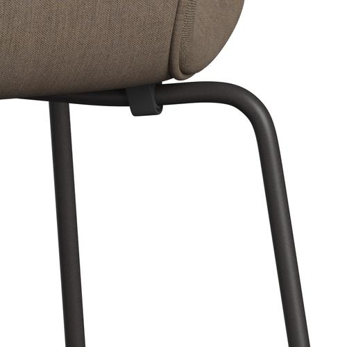 Fritz Hansen 3107 Chair Full Upholstery, Warm Graphite/Remix Beige (Rem233)