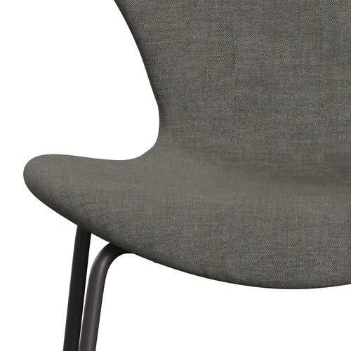 Fritz Hansen 3107 Krzesło Pełna tapicerka, ciepły grafit/remiks beton