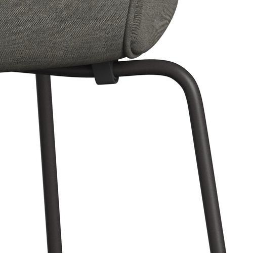 Fritz Hansen 3107 Krzesło Pełna tapicerka, ciepły grafit/remiks beton