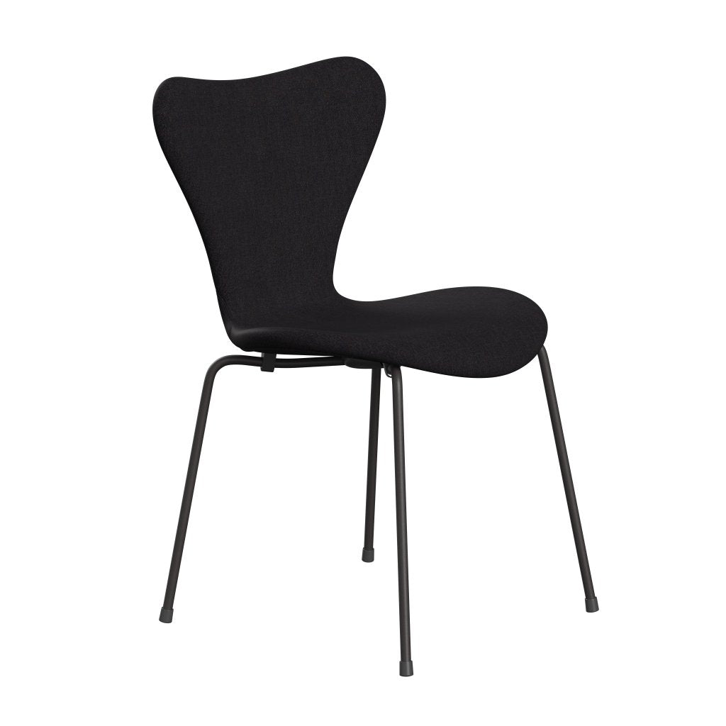 Fritz Hansen 3107 Chair Full Upholstery, Warm Graphite/Remix Dark Blue Aubergine