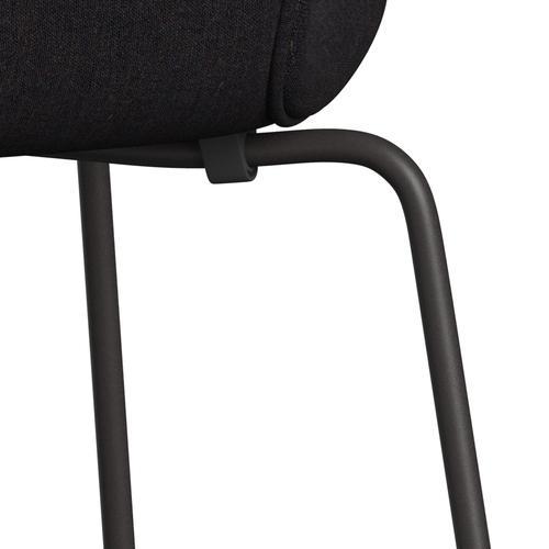 Fritz Hansen 3107 Chair Full Upholstery, Warm Graphite/Remix Dark Blue Aubergine