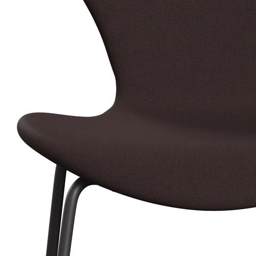 Fritz Hansen 3107 Chair Full Upholstery, Warm Graphite/Remix Dark Blue (Rem362)