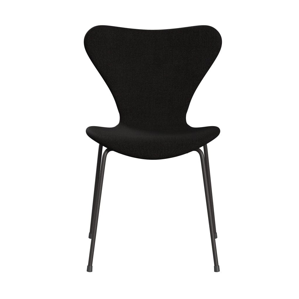 Fritz Hansen 3107 Chair Full Upholstery, Warm Graphite/Remix Dark Brown (Rem393)