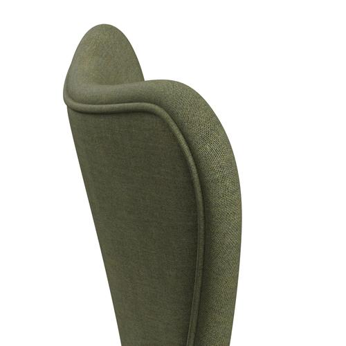 Fritz Hansen 3107 Chair Full Upholstery, Warm Graphite/Remix Green